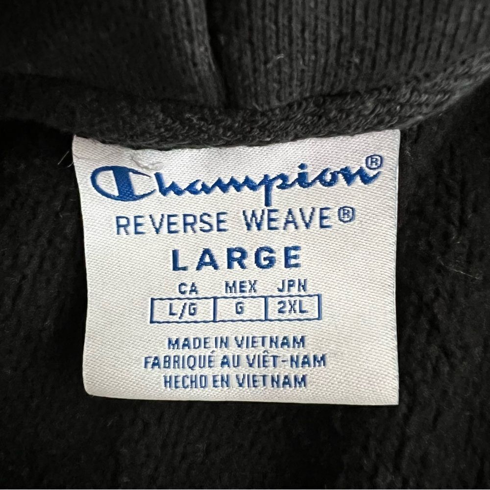 Champion L Reverse Weave Heavyweight Graphic Hooded Sweatshirt - Picture 7 of 8
